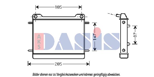 AKS DASIS Radiaator,mootorijahutus 120081N